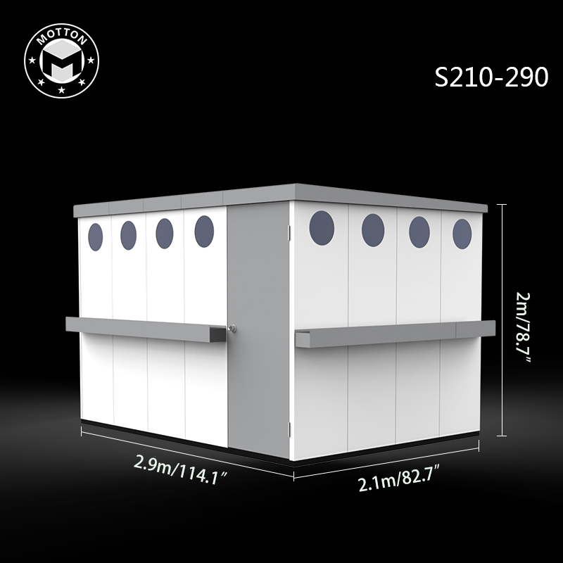 Outdoor tool room-galvanized sheet assembly