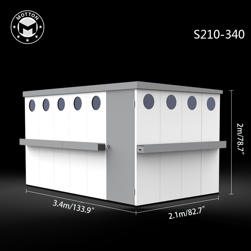 Outdoor tool room-galvanized sheet assembly