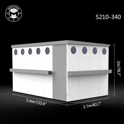 Outdoor tool room-galvanized sheet assembly