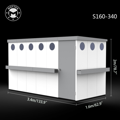 Outdoor tool room-galvanized sheet assembly