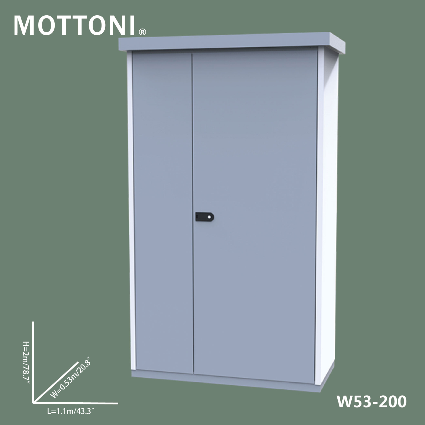 Balcony Cabinet-Outdoor Storage Cabinet-Outdoor Tool Box
