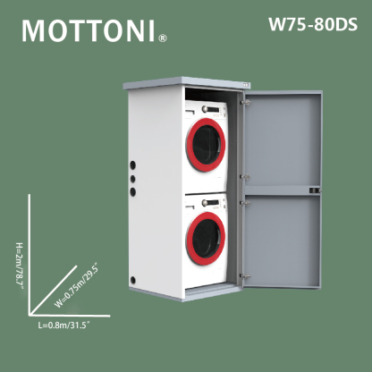 Integrated washing machine cabinet and dryer cabinet