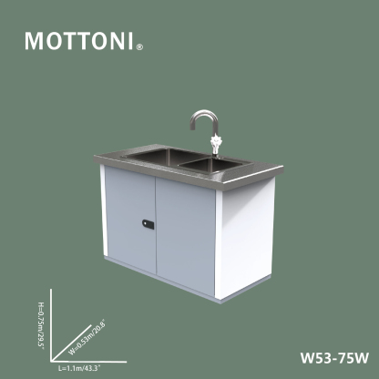 Outdoor wash basin-thick stainless steel splicing cabinet