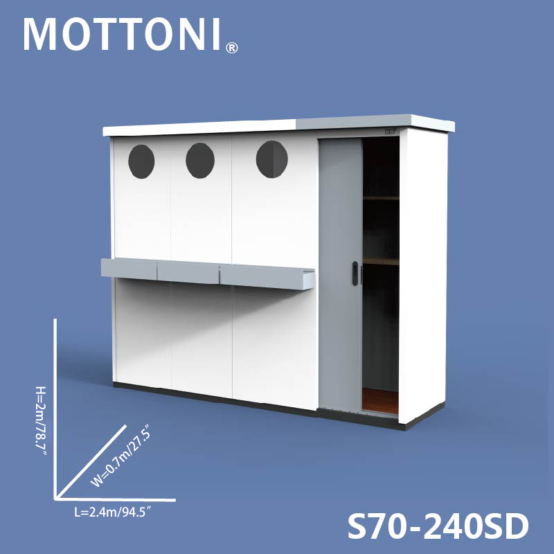 Villa courtyard storage room