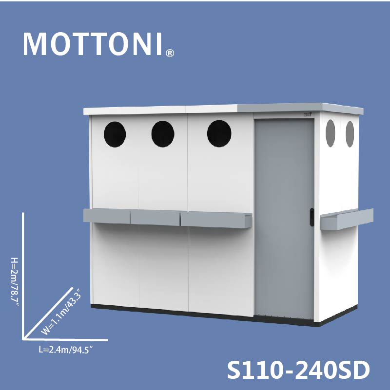 Villa courtyard storage room