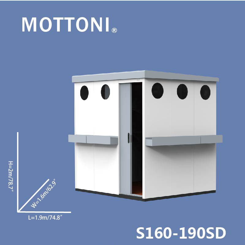 Villa courtyard storage room