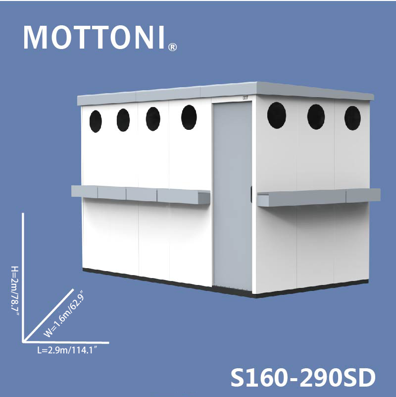 Villa courtyard storage room