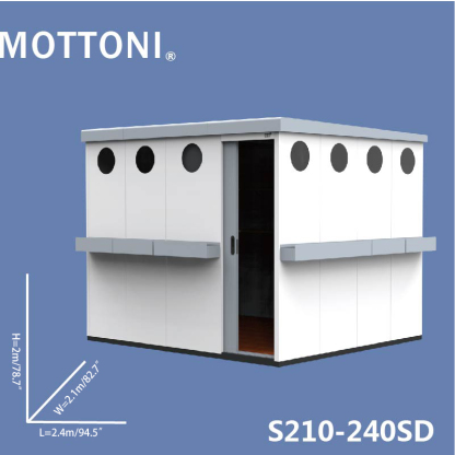 Villa courtyard storage room