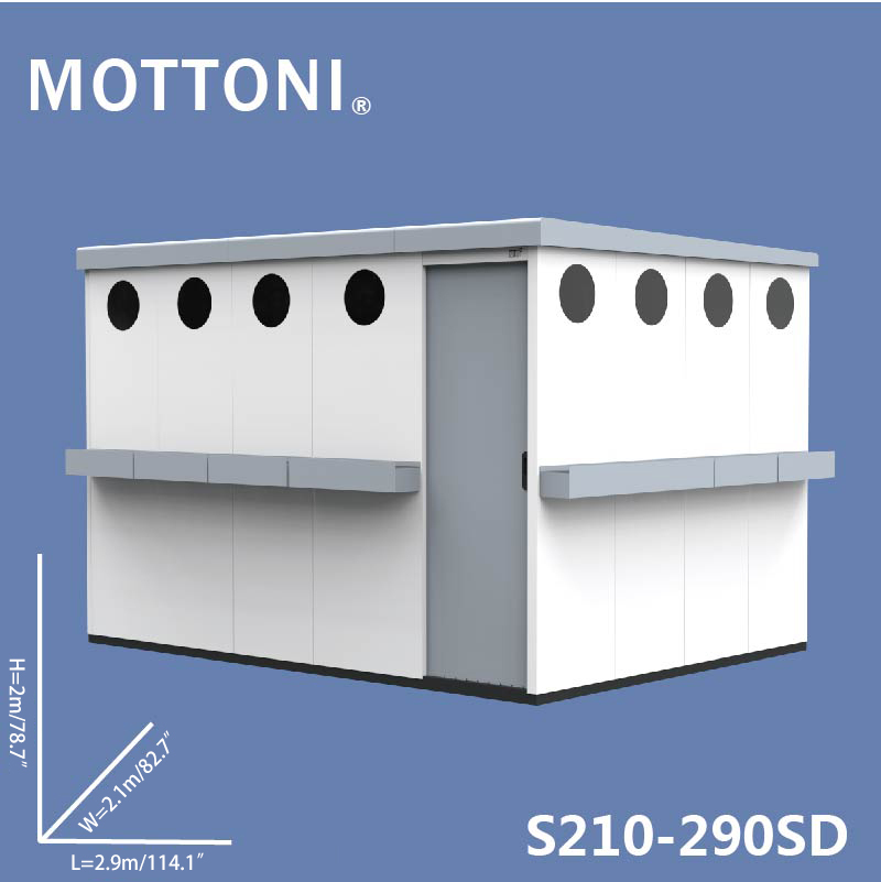 Villa courtyard storage room