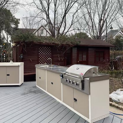 Outdoor barbecure table 