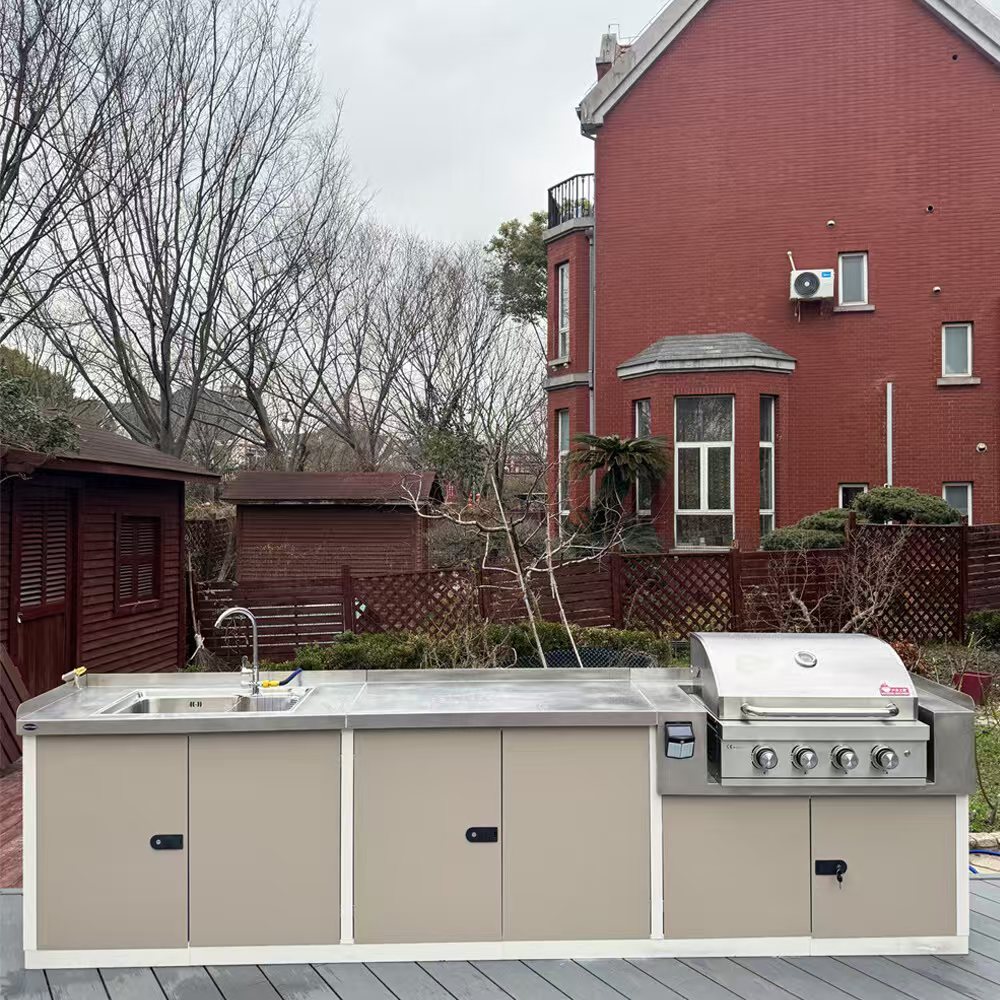 Outdoor barbecure table 