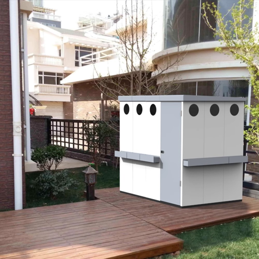 Outdoor tool room-galvanized sheet assembly