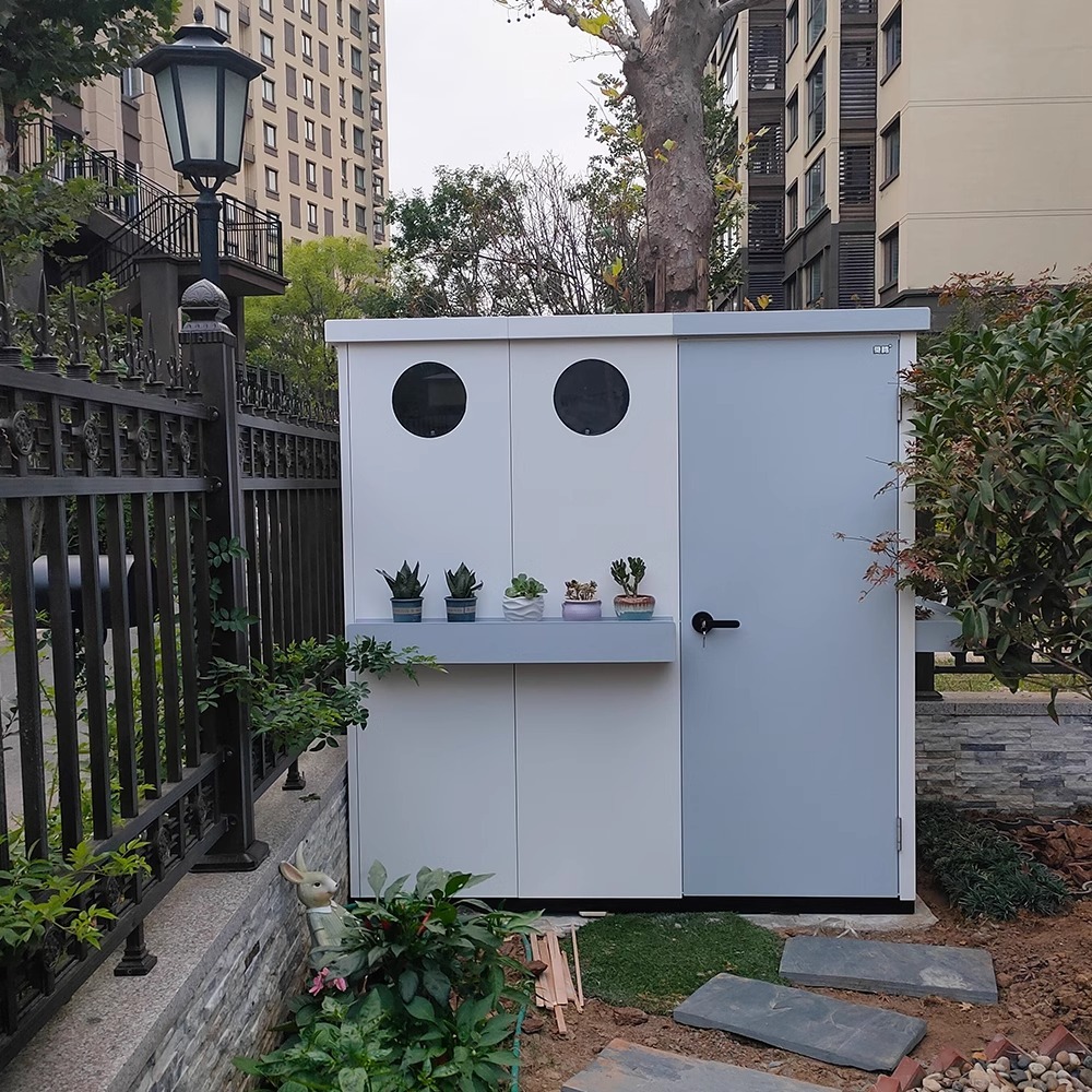 Outdoor tool room-galvanized sheet assembly