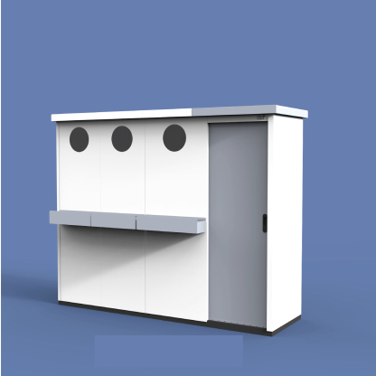 Villa courtyard storage room