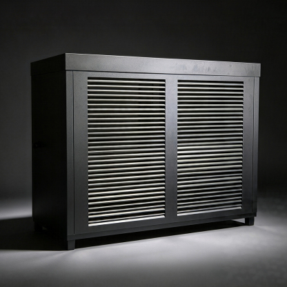 Mottoni outdoor metal  shoe storage cabinet  4 shelves 4 swing doors water proof  and ventilation