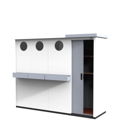 Villa courtyard storage room