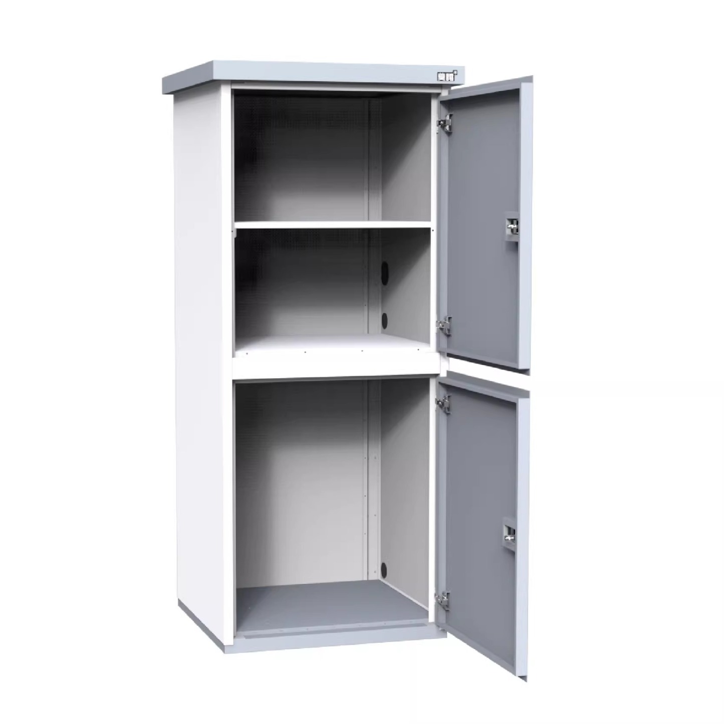 Integrated washing machine cabinet and dryer cabinet