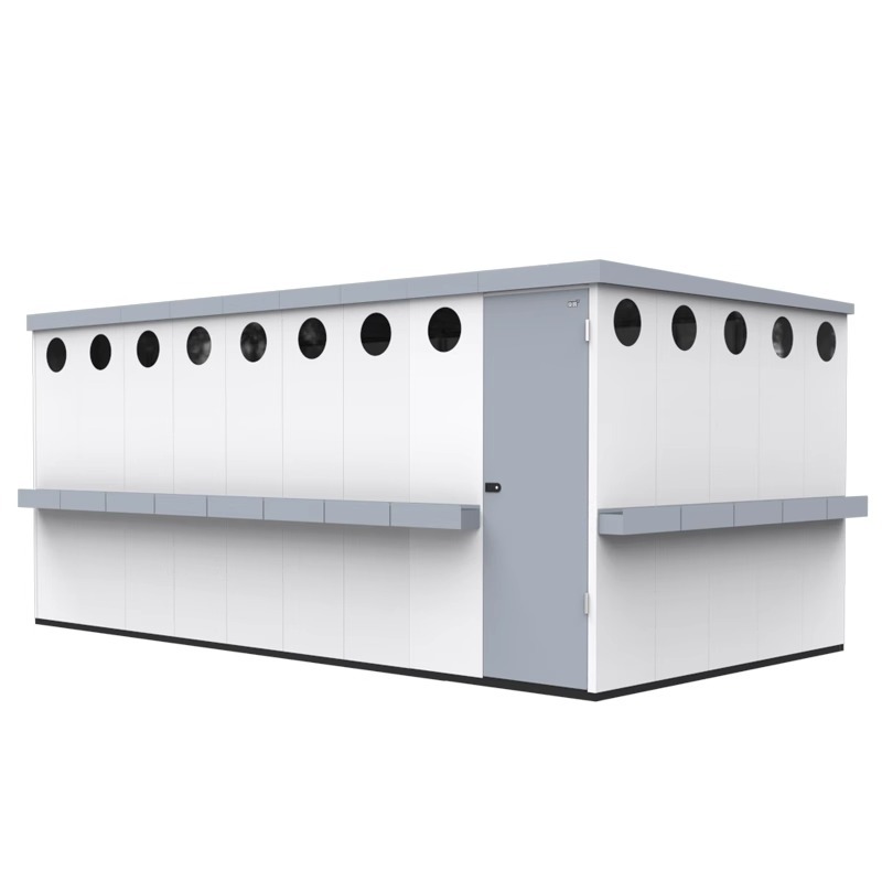 Outdoor tool room-galvanized sheet assembly