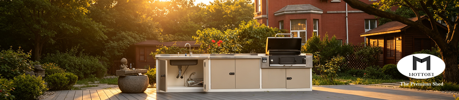 Outdoor barbecure table 