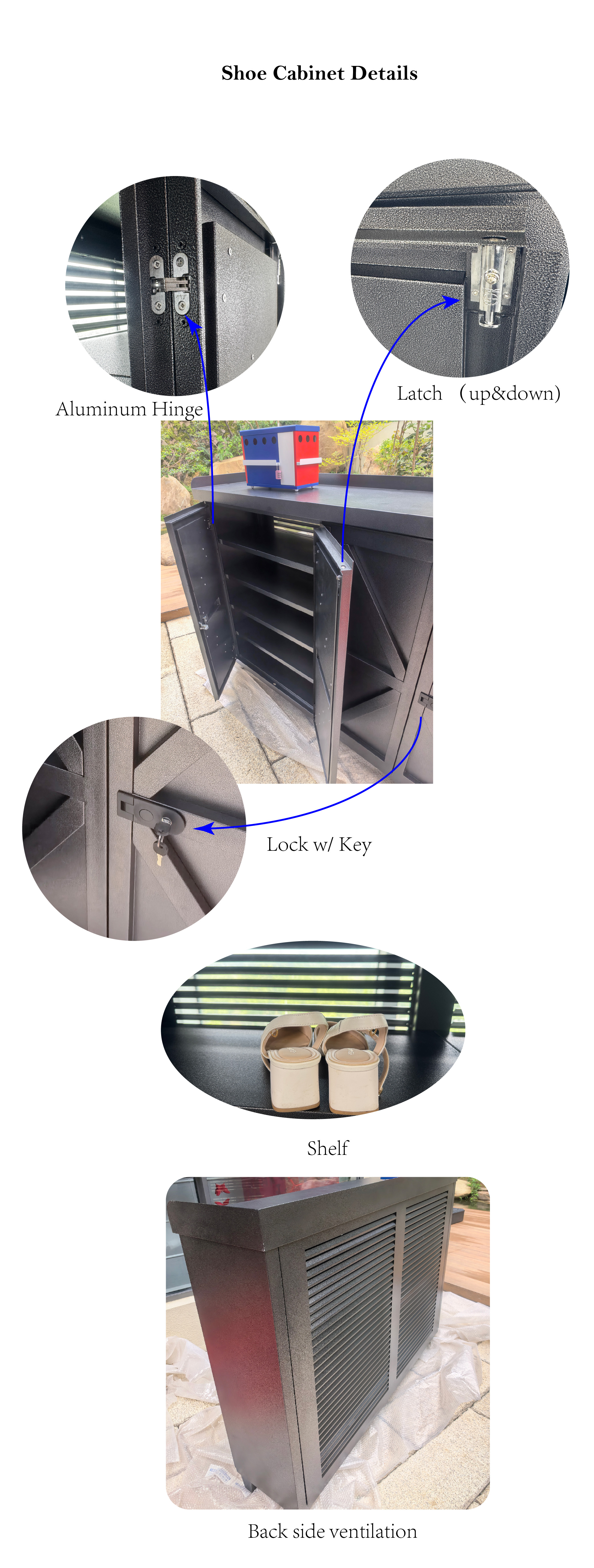 Shoe lock details