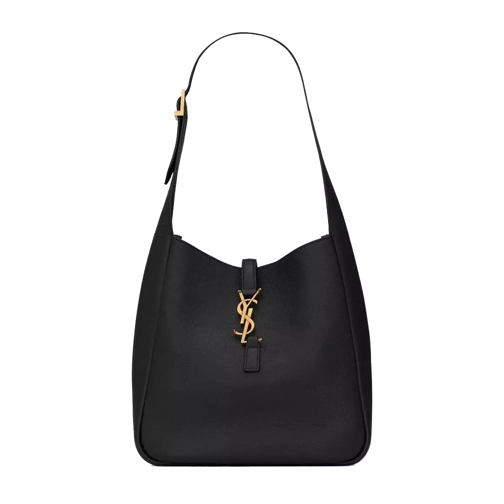 【BLACKPINKROSE同じバッグ】SAINT LAURENT LE 5 À 7 スモール ホーボーバッグ（レザー）