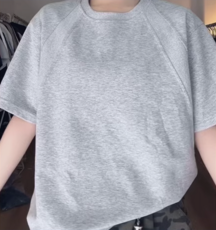 アメリカンスタイルのストレートショルダー半袖TシャツスプライシングカジュアルTシャツオールマッチ夏ゆったり無地デザイン小ネックライン春夏トップス 100人以上が購入した