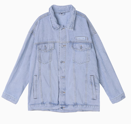 デニムジャケット 男の子用 春 カジュアルジャケット 和風 若者向け ウォッシュ加工 ライトブルージャケット