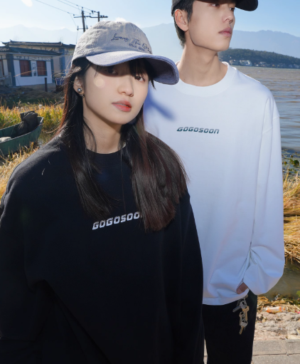 春秋新作 長袖Tシャツ 300g メンズ トップス インナーウェア ボトムス シャツ ホワイト ラウンドネック