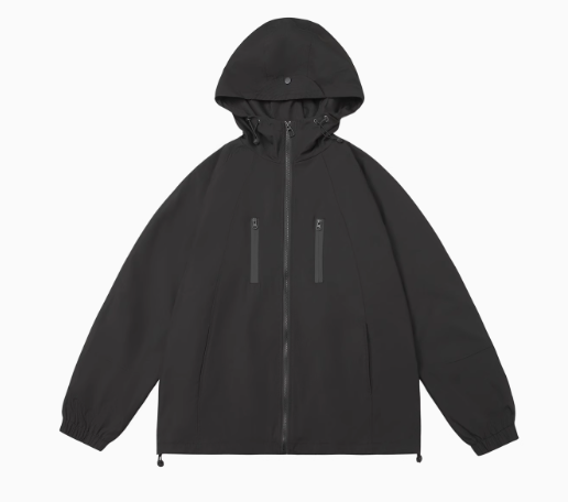 春と秋の新しいスタイルの男の子用ジャケット、春着のジャケット、カジュアルで人気の黒いトップス