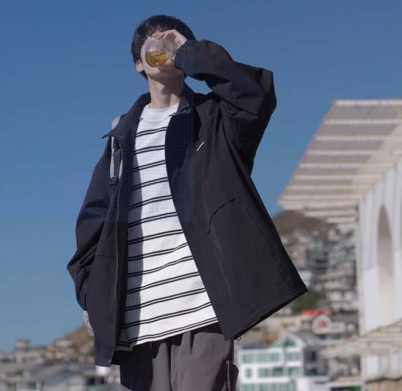 春と秋の新しいジャケットコート男の子スタンドカラーオープン春服学生カジュアルブラック