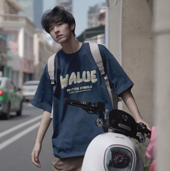 夏新作 半袖 Tシャツ メンズ 260g 厚手 ゆったり カップル トップス ティーンエイジャー 学生 レジャー