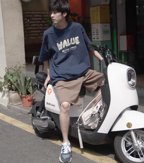 夏新作 半袖 Tシャツ メンズ 260g 厚手 ゆったり カップル トップス ティーンエイジャー 学生 レジャー