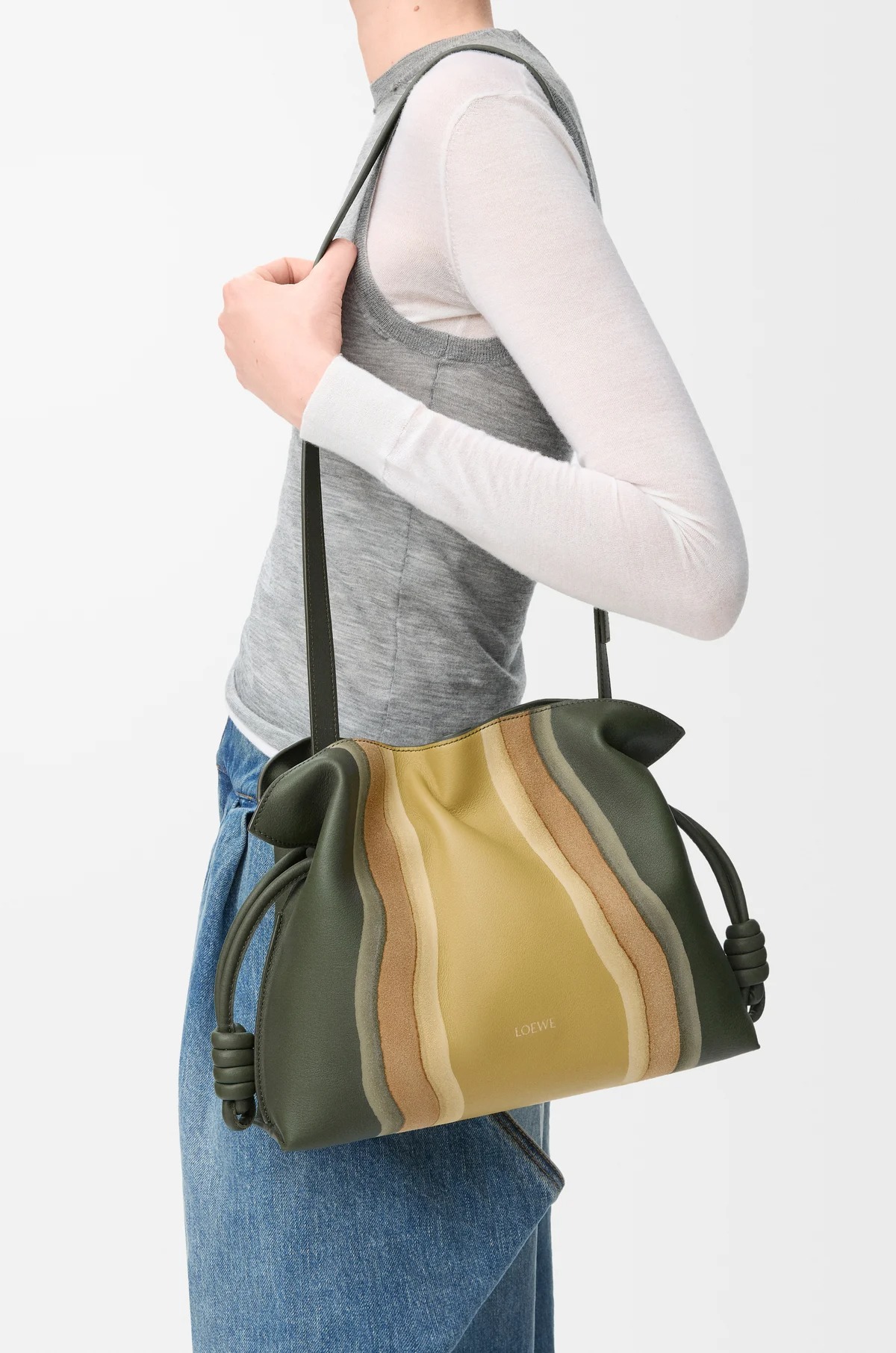 フラメンコクラッチ ランドスケープ ミディアム（ナパカーフ）