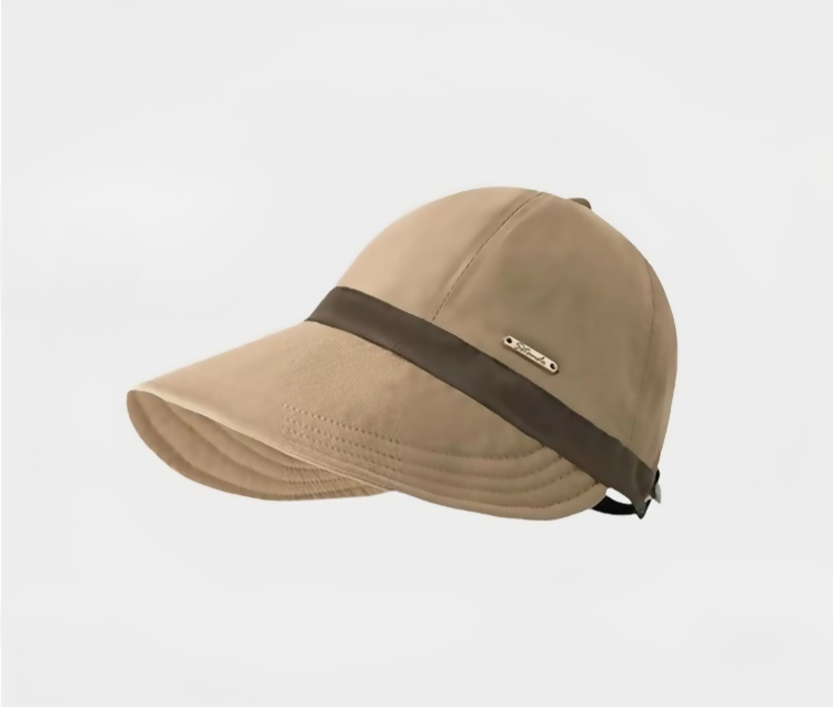 หมวกลิ้นเป็ดที่แมทช์ง่ายและทำให้หน้าดูเล็ก ป้องกันแสงแดดได้และแขวนหน้ากากได้ 