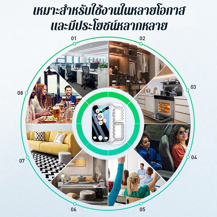 🔍 เครื่องตรวจจับอากาศพกพา ปกป้องทุกลมหายใจของคุณ 🌈