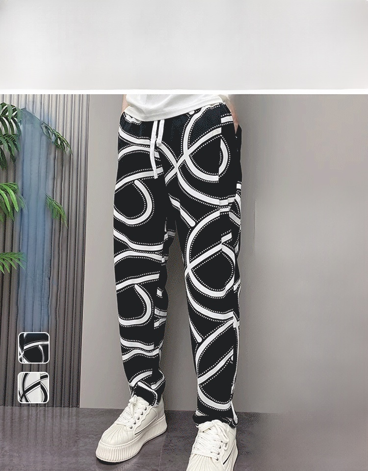 กางเกงลําลองผู้ชายฤดูร้อน กางเกงขายาวบางระบายอากาศได้ดี