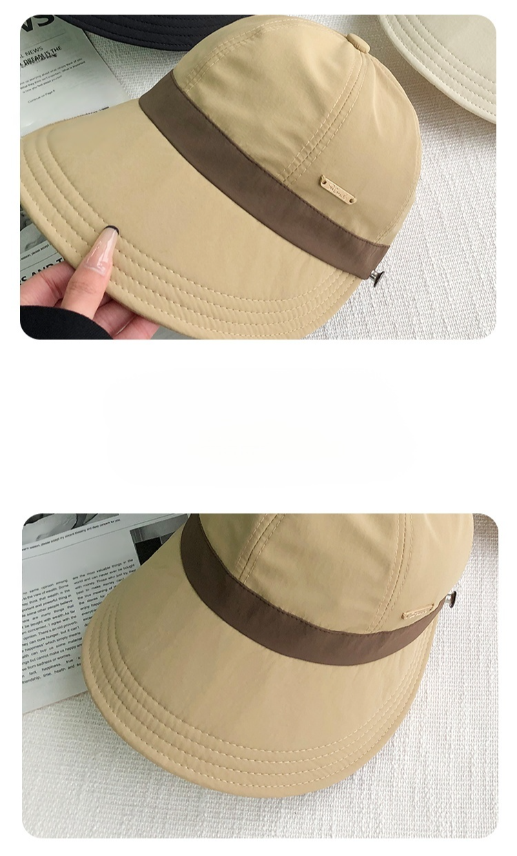 หมวกลิ้นเป็ดที่แมทช์ง่ายและทำให้หน้าดูเล็ก ป้องกันแสงแดดได้และแขวนหน้ากากได้ 