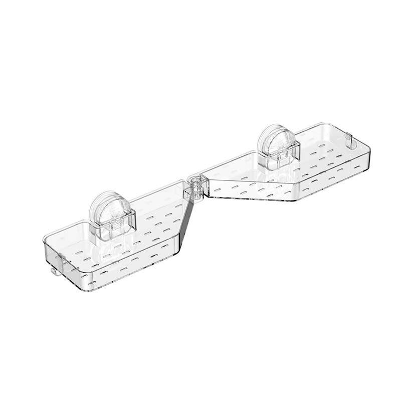 【สินค้าใหม่】ชั้นวางของอ่างล้างมือแบบถ้วยดูดสุญญากาศไม่ต้องเจาะ