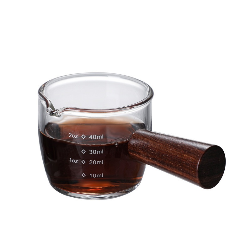 ถ้วยตวงกาแฟด้ามจับไม้