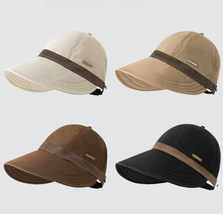 หมวกลิ้นเป็ดที่แมทช์ง่ายและทำให้หน้าดูเล็ก ป้องกันแสงแดดได้และแขวนหน้ากากได้ 