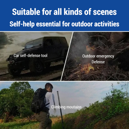 Portable retractable metal rod
