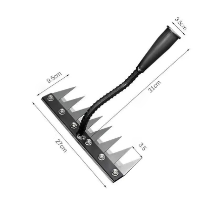 Detachable agricultural weeding manganese steel rake