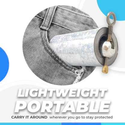Portable retractable metal rod