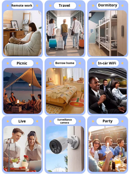 Color screen portable mobile WiFi for car