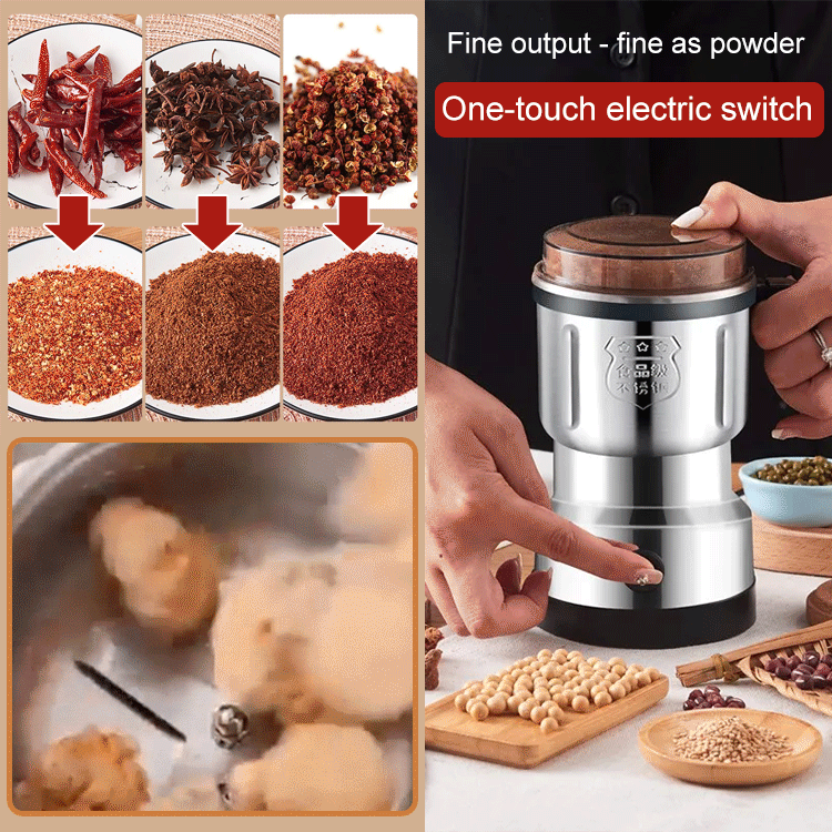 [Efficient Grinding] Multifunctional Electric Grinder for Home Use