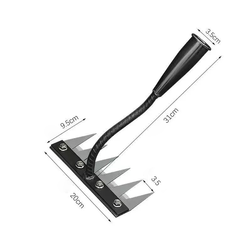 Detachable agricultural weeding manganese steel rake
