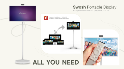 Swoshbud 32" Portable Display