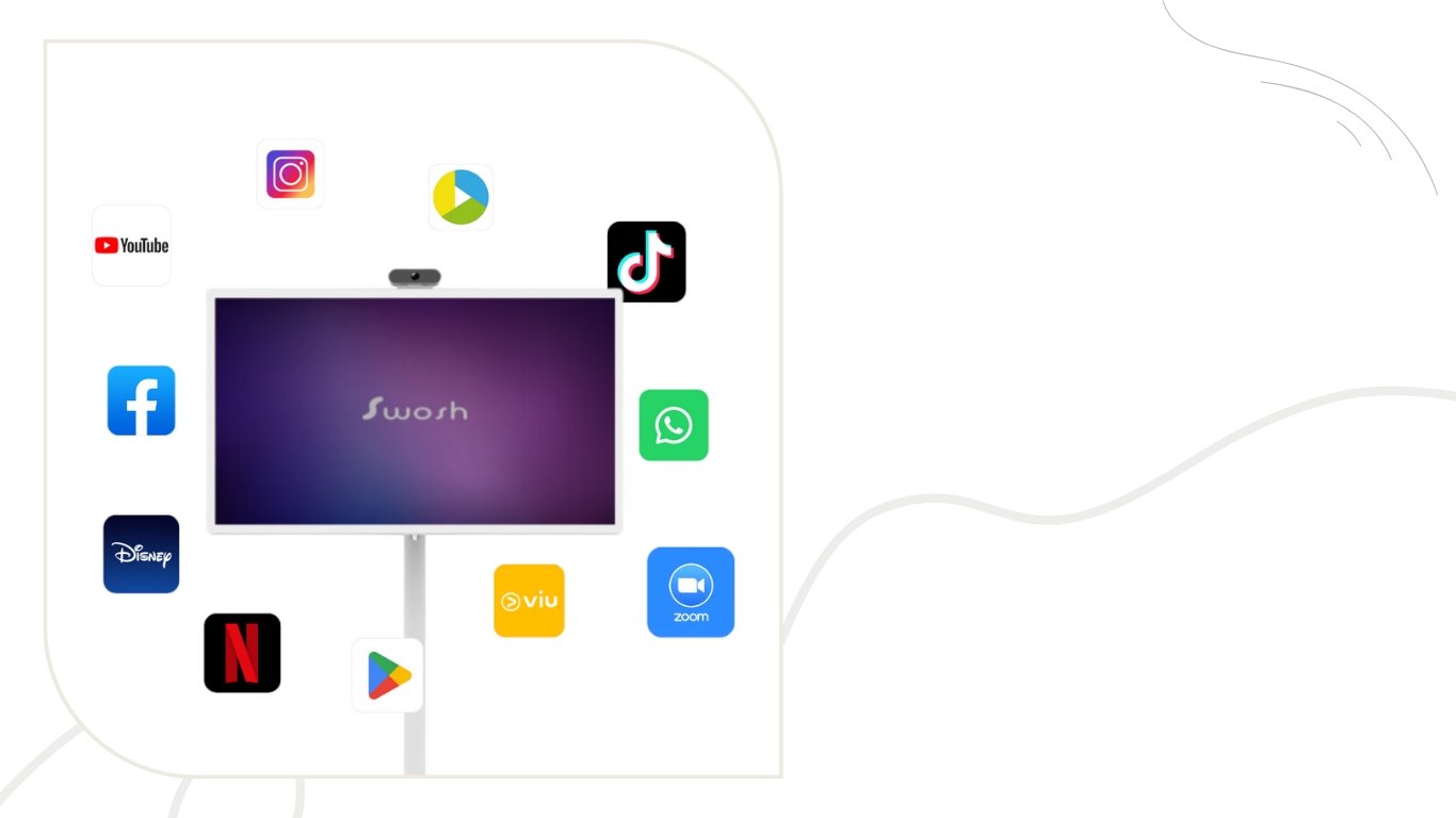 Swoshbud 32" Portable Display