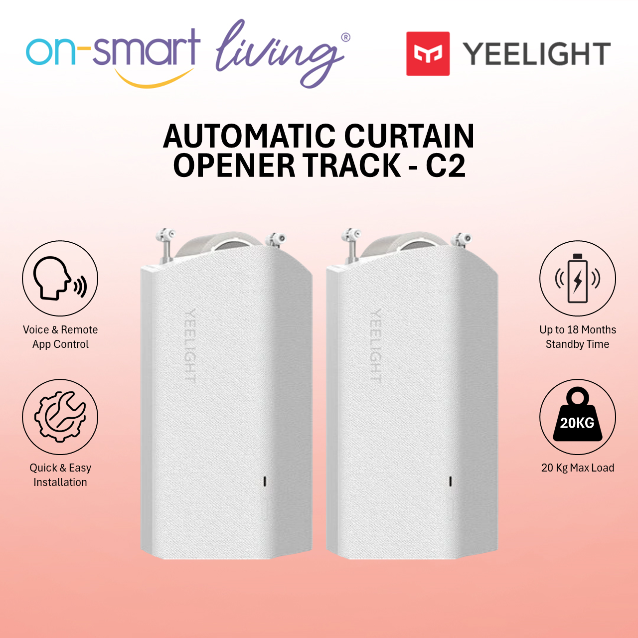 Yeelight Automatic Curtain Opener Track - C1, C2