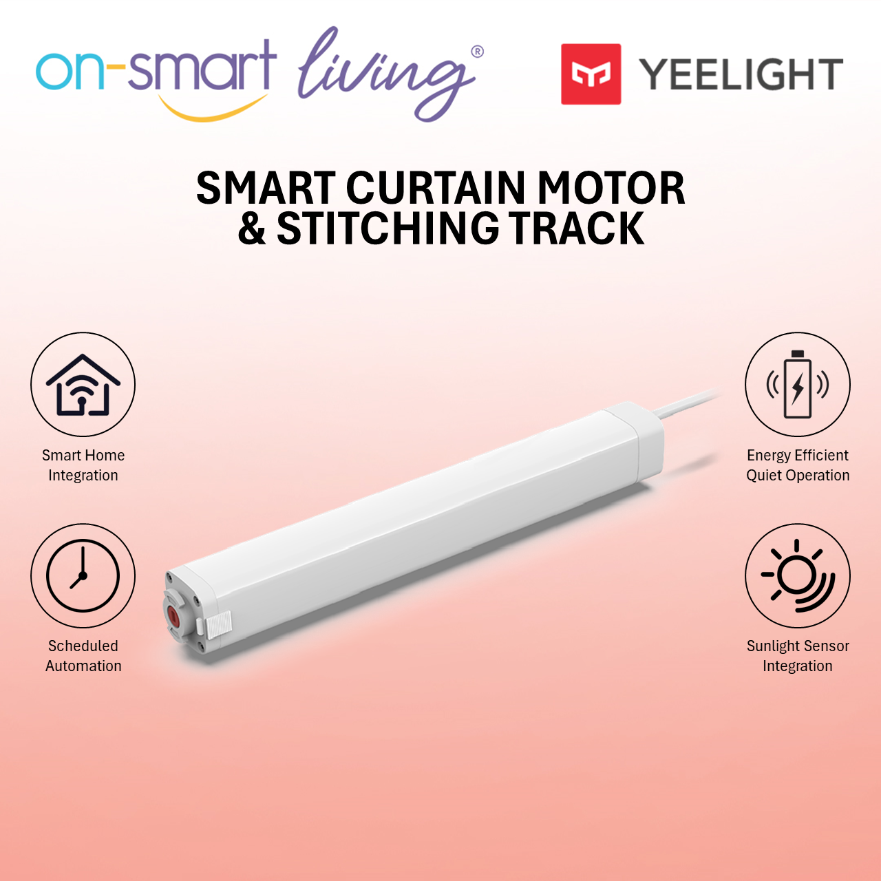  Yeelight Smart Curtain Motor & Stitching Track
